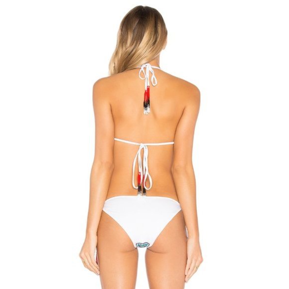 NWT Rococo Sand beaded bikini top & bottom set, S - Picture 3 of 16